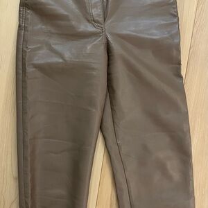 Wilfred Tan Leather Chinos